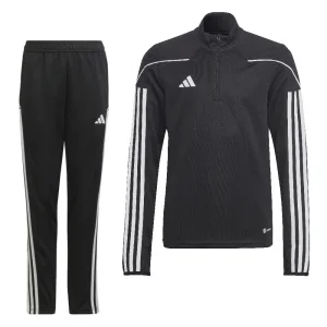 adidas Tiro 23 League 1/4-Zip Trainingspak Kids Zwart Wit