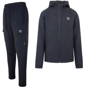 Cruyff Wrinkleless Trainingspak Full-Zip Zwart Wit