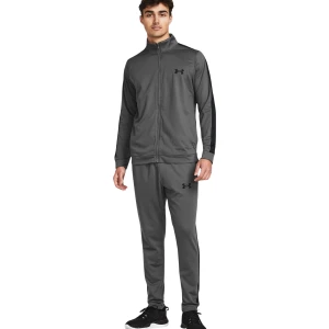 Under Armour Knit Trainingspak Full-Zip Donkergrijs Zwart