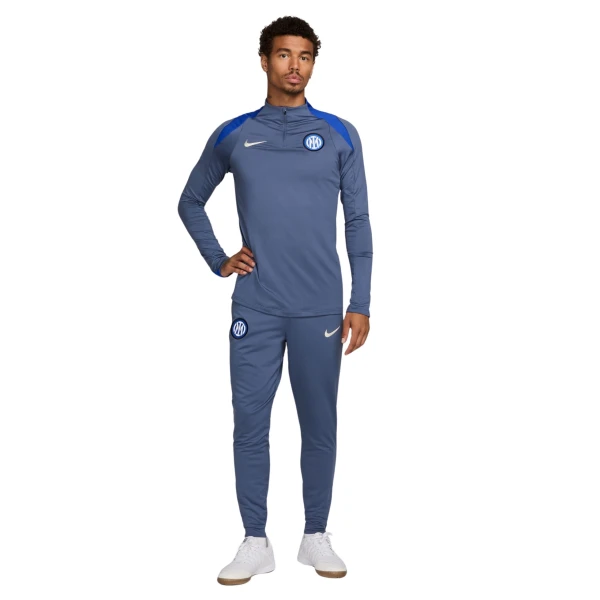 Nike Inter Milan Strike Trainingspak 1/4-Zip 2024-2025 Grijsblauw Blauw Beige