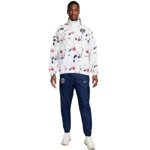 Nike Paris Saint-Germain Windrunner Trainingspak 2024-2025 Wit Donkerblauw Rood Goud