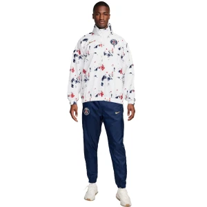 Nike Paris Saint-Germain Windrunner Trainingspak 2024-2025 Wit Donkerblauw Rood Goud