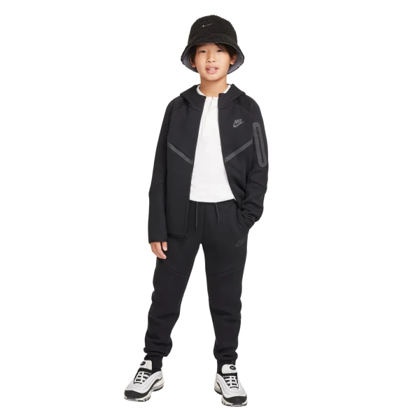 Nike Tech Fleece Sportswear Trainingspak Kids Zwart Donkergrijs