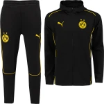 PUMA Borussia Dortmund Casuals Trainingspak Full-Zip 2024-2025 Zwart Geel