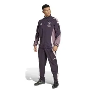 adidas Arsenal Presentatie Trainingspak Full-Zip 2024-2025 Donkerpaars Beige Paars