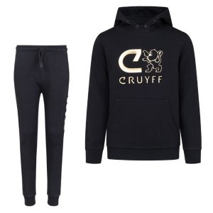 Cruyff Raimon Jogger Trainingspak Kids Zwart Goud
