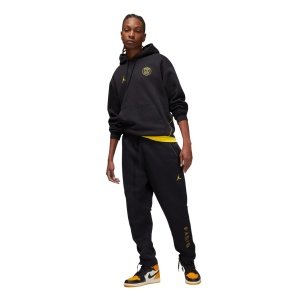 Nike Paris Saint-Germain X Jordan Fleece Trainingspak Hooded 2022-2023 Zwart Geel