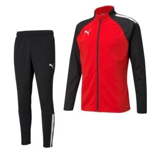 PUMA teamLIGA Trainingspak Rood Zwart