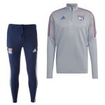 adidas Olympique Lyon Trainingspak 2022-2023 Grijs Blauw Rood
