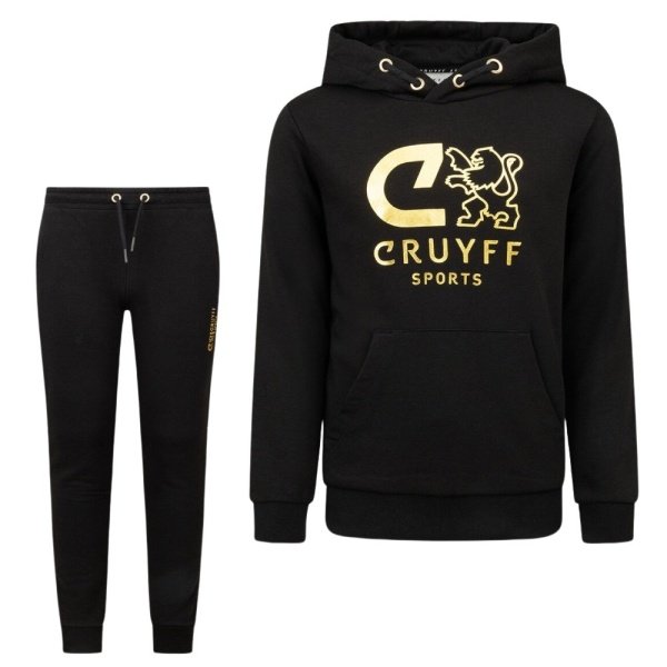 Cruyff Do Hoodie Trainingspak Zwart Goud