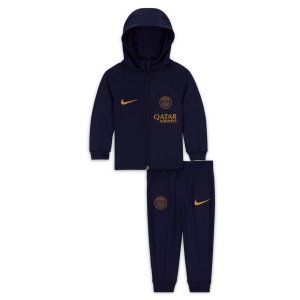 Nike Paris Saint-Germain Strike Hooded Trainingspak Full-Zip 2023-2024 Baby Donkerblauw Goud