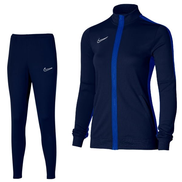 Nike Dri-FIT Academy 23 Full-Zip Trainingspak Dames Donkerblauw Wit Nike Dri-FIT Academy 23 Full-Zip Trainingspak Dames Donkerblauw Wit