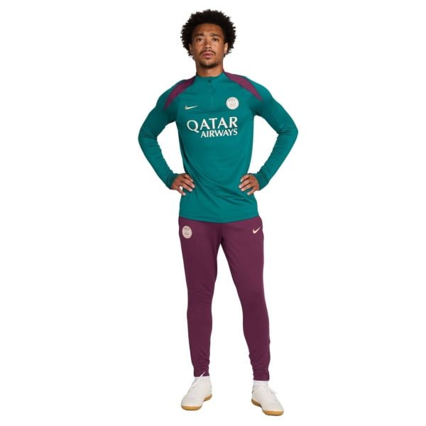 Nike Paris Saint Germain Strike Trainingspak 1/4-Zip 2024-2025 Groen Paars Wit Goud Nike Paris Saint Germain Strike Trainingspak 1/4-Zip 2024-2025 Groen Paars Wit Goud