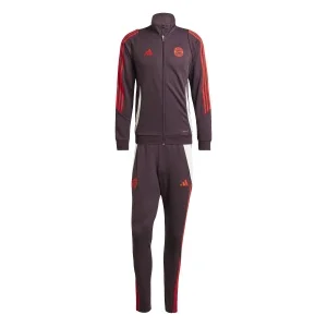 adidas Bayern München Trainingspak Full-Zip 2024-2025 Kids Bordeauxrood Rood Wit