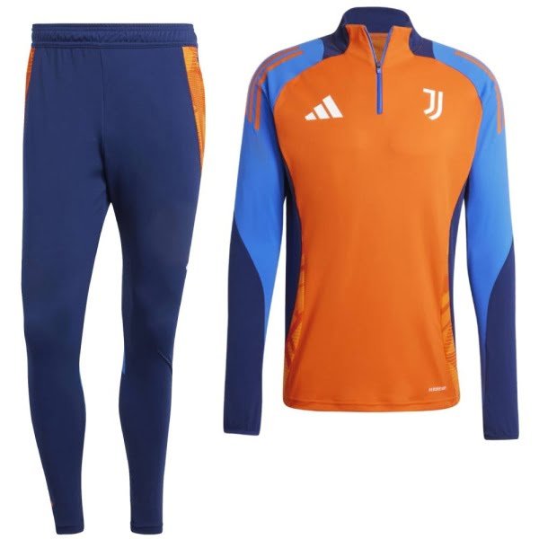 adidas Juventus Trainingspak 1/4-Zip 2024-2025 Oranje Blauw Wit