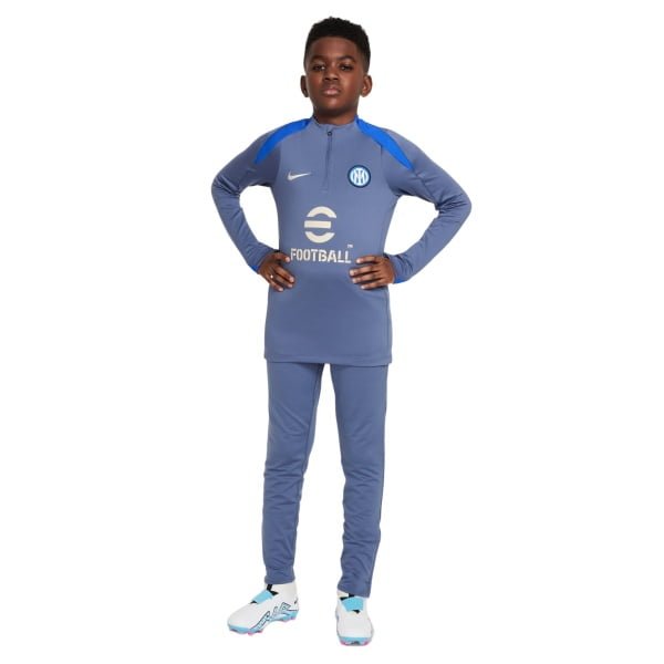 Nike Inter Milan Strike Trainingspak 1/4-Zip 2024-2025 Kids Grijsblauw Blauw Beige Nike Inter Milan Strike Trainingspak 1/4-Zip 2024-2025 Kids Grijsblauw Blauw Beige