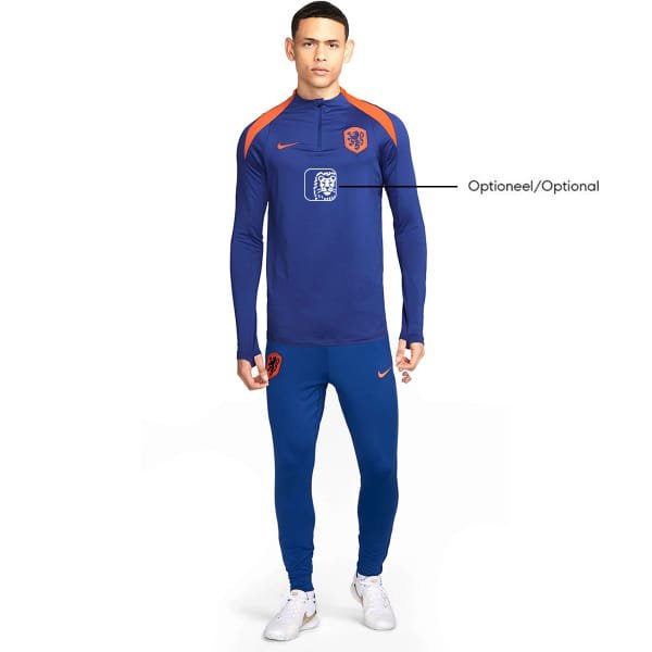 Nike Nederland Strike Trainingspak 1/4-Zip 2024-2026 Blauw Oranje