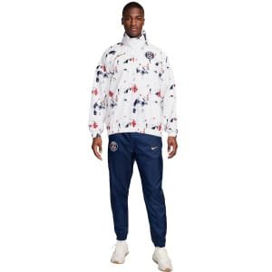 Nike Paris Saint-Germain Windrunner Trainingspak 2024-2025 Wit Donkerblauw Rood Goud