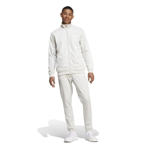 adidas Sportswear 3-Stripes Trainingspak Full-Zip Grijs Wit