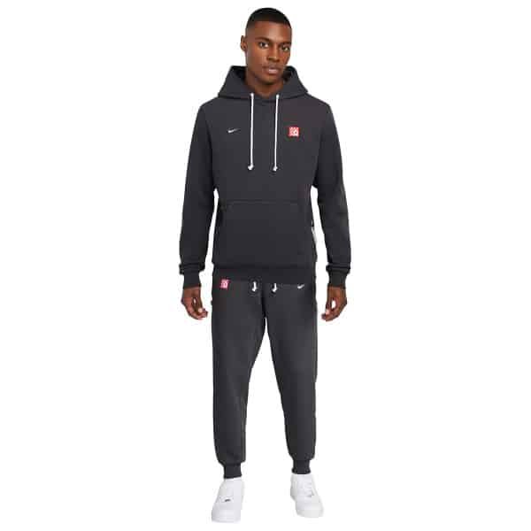 Nike Liverpool Standard Issue Trainingspak Hooded 2024-2025 Donkergrijs Wit Nike Liverpool Standard Issue Trainingspak Hooded 2024-2025 Donkergrijs Wit