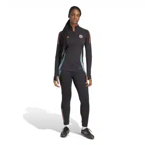 adidas Bayern München Trainingspak 1/4-Zip 2024-2025 Dames Zwart Groen Brons