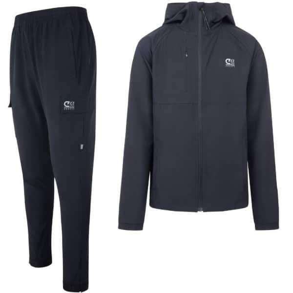 Cruyff Wrinkleless Trainingspak Full-Zip Zwart Grijs