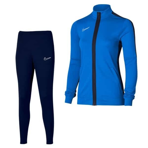 Nike Dri-FIT Academy 23 Full-Zip Trainingspak Dames Blauw Donkerblauw Wit Nike Dri-FIT Academy 23 Full-Zip Trainingspak Dames Blauw Donkerblauw Wit