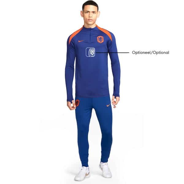 Nike Nederland Strike Trainingspak 1/4-Zip 2024-2026 Blauw Oranje