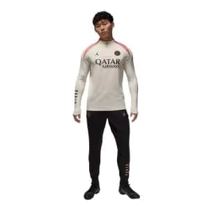 Nike Paris Saint-Germain x Jordan Strike Trainingspak 1/4-Zip 2024-2025 Gebroken Wit Zwart Roze