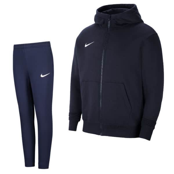 Nike Park 20 Fleece Full-Zip Trainingspak Kids Donkerblauw Nike Park 20 Fleece Full-Zip Trainingspak Kids Donkerblauw