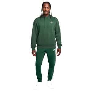 Nike Sportswear Club Fleece Hoodie Trainingspak Donkergroen Wit