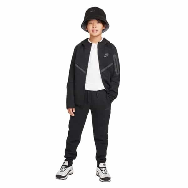 Nike Tech Fleece Sportswear Trainingspak Kids Zwart Donkergrijs