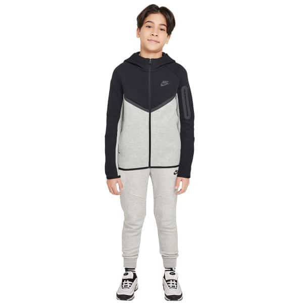 Nike Tech Fleece Sportswear Trainingspak Kids Zwart Lichtgrijs