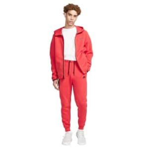 Nike Tech Fleece Sportswear Trainingspak Melange Rood Zwart