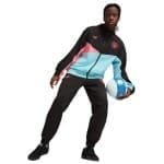 PUMA Manchester City Woven Trainingspak Full-Zip 2023-2024 Zwart Lichtblauw Roze