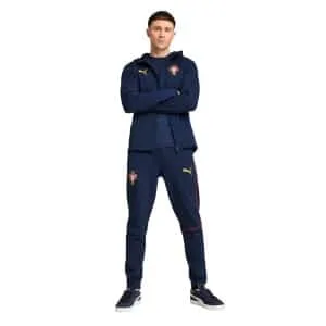 PUMA Portugal Casuals Trainingspak Full-Zip 2025-2026 Donkerblauw Geel Rood