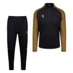 Robey Performance Half-Zip Trainingspak Kids Zwart Goud