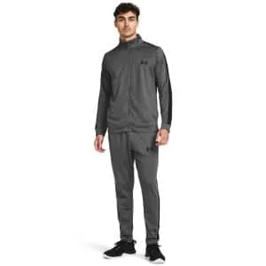 Under Armour Knit Trainingspak Full-Zip Donkergrijs Zwart