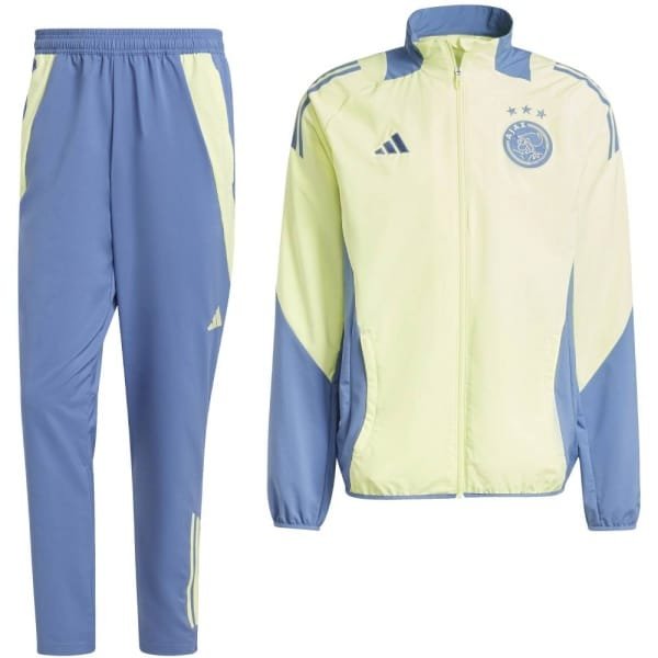 adidas Ajax Presentatie Trainingspak Full-Zip 2024-2025 Geel Blauw
