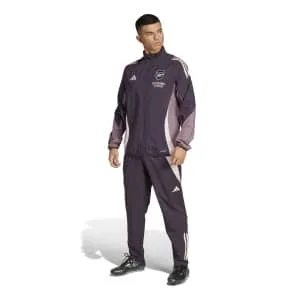 adidas Arsenal Presentatie Trainingspak Full-Zip 2024-2025 Donkerpaars Beige Paars