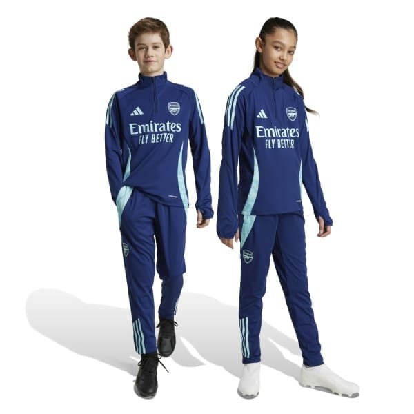 adidas Arsenal Trainingspak 1/4-Zip 2024-2025 Kids Donkerblauw Lichtblauw adidas Arsenal Trainingspak 1/4-Zip 2024-2025 Kids Donkerblauw Lichtblauw