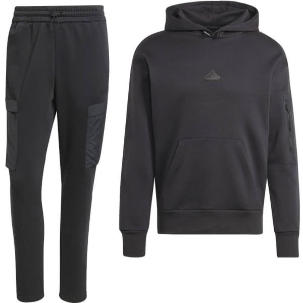 adidas City Escape Cargo Hoodie Trainingspak Zwart