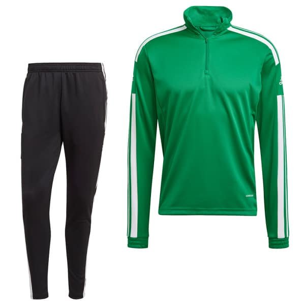 adidas Squadra 21 Trainingspak Groen Zwart Wit adidas Squadra 21 Trainingspak Groen Zwart Wit