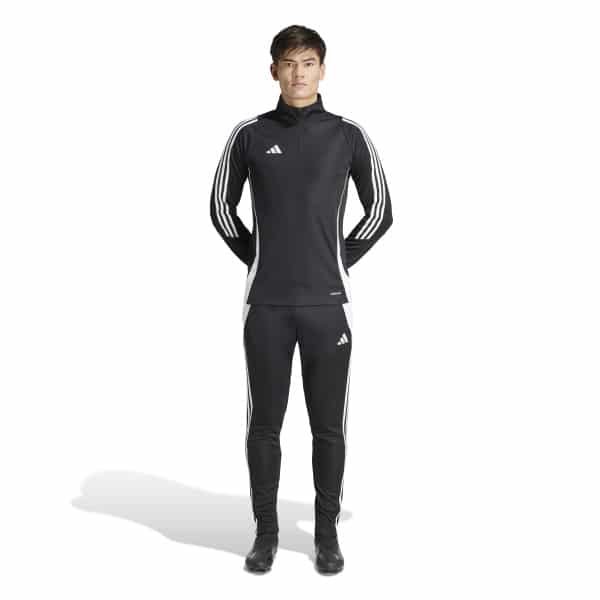 adidas Tiro 24 Trainingspak 1/4-Zip Zwart Wit adidas Tiro 24 Trainingspak 1/4-Zip Zwart Wit