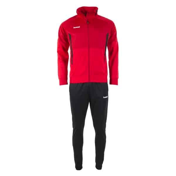 hummel Authentic Full-Zip Trainingspak Rood Zwart hummel Authentic Full-Zip Trainingspak Rood Zwart
